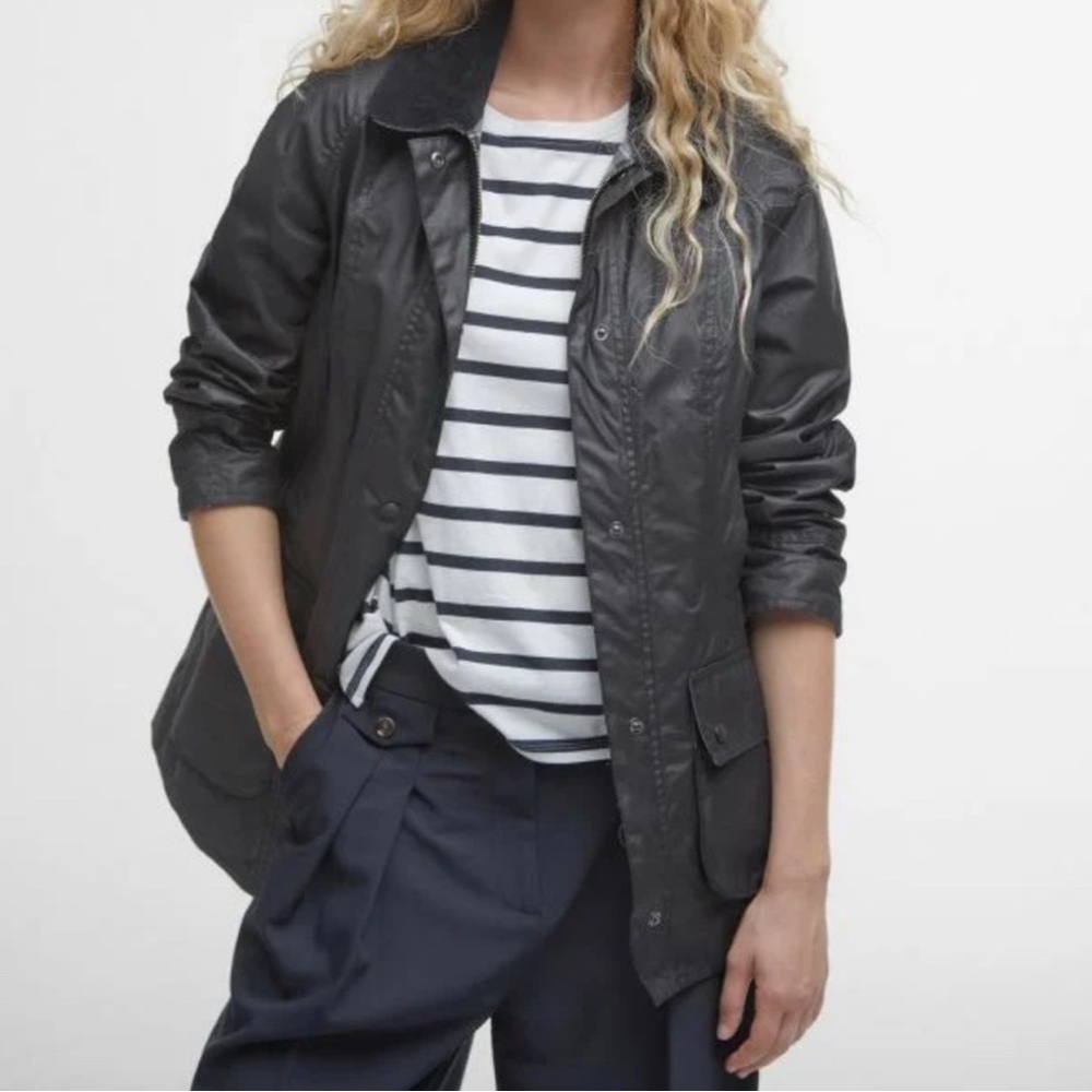 Barbour Beadnell Coat, Black